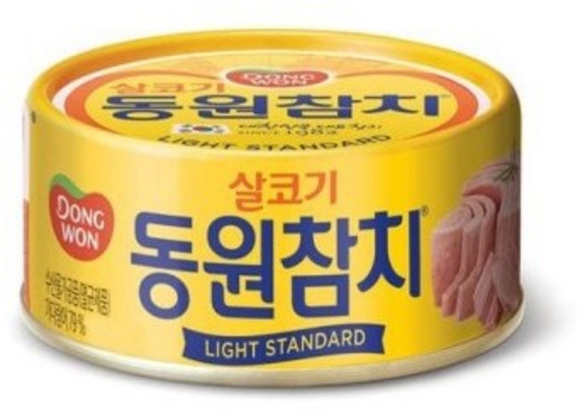 동원 라이트 스탠다드 참치, 200g, 18개