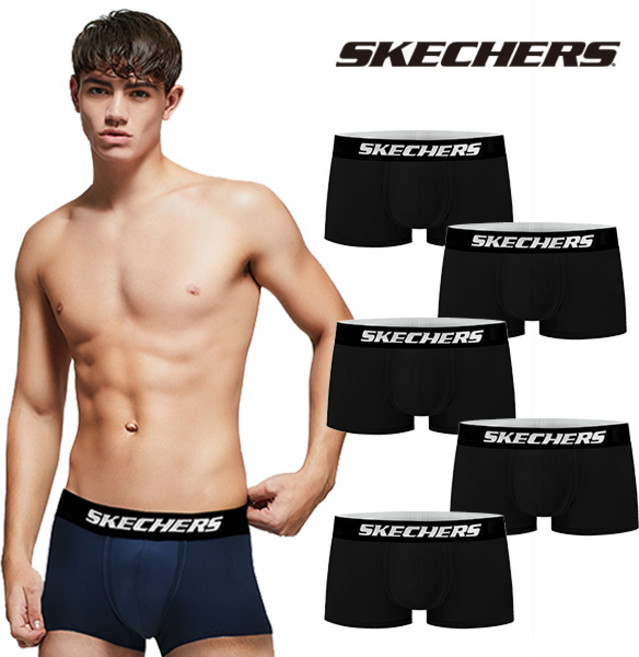 스케쳐스 남자 사각 드로즈 팬티 5장세트