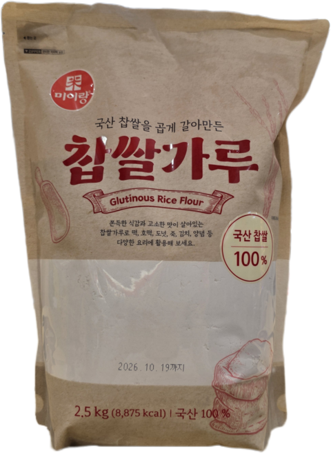 미이랑 찹쌀가루 코스트코 찹쌀풀 떡 죽, 2.5kg, 1개