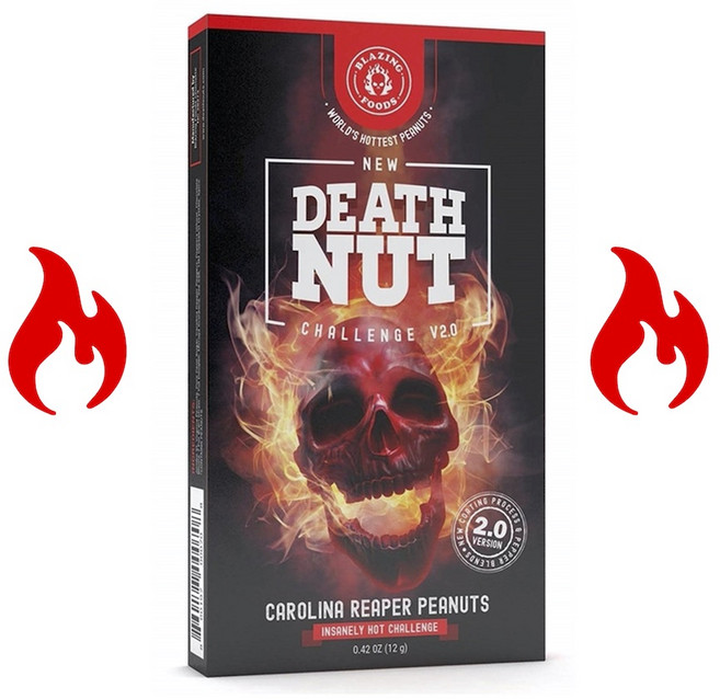 데스넛 데쓰넛 매운땅콩 DEATH NUT CHALLANGE V2.0 데스 너트 챌린지 유튜브 매운 유튜브 원칩 챌린지 파퀴, 1개, 12g