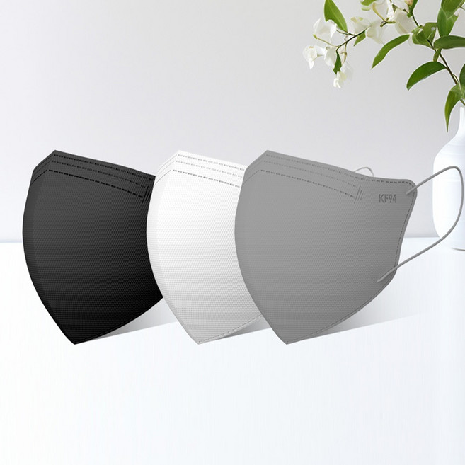 아이사랑 국산 새부리형 마스크 KF94, 블랙, 200개, 1개입