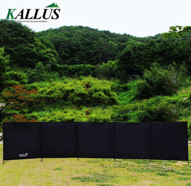 칼루스 캠핑 윈드스크린 대형 4면 5면 혼합색상, 5면 블랙
