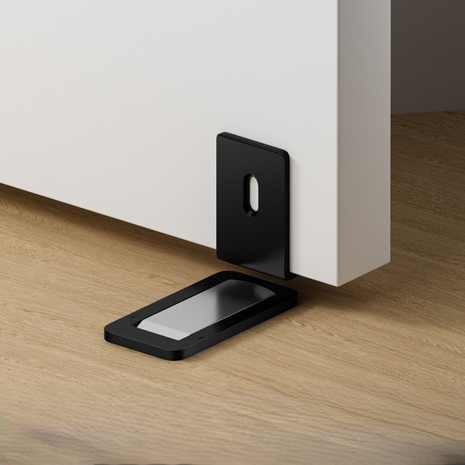 무타공 도어 스토퍼 자석 마그네틱, 블랙, 1개