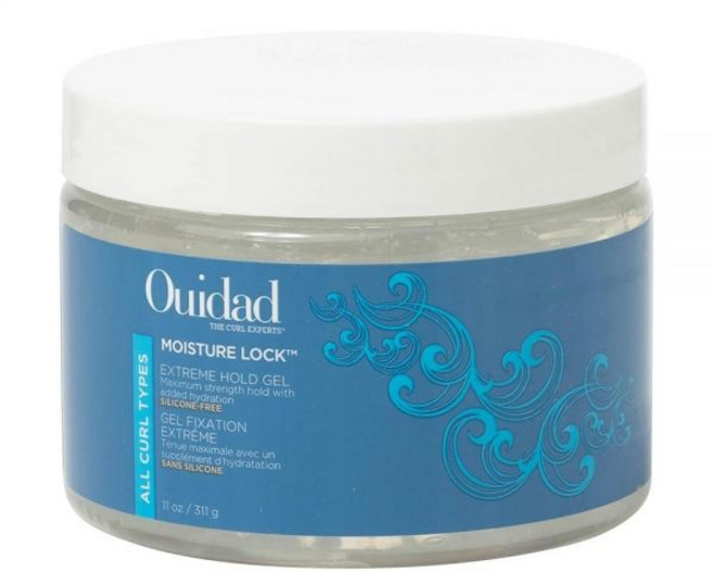 Ouidad Moisture Lock 익스트림 홀드 헤어 젤 - 325ml(11온스) 여성 및 남성용 맥시멈 젤 알로에 아마씨 오일 블랙 캐스터 씨앗 함유 수분 공급 불, Ouidad Moisture Lock 익스트림 홀드 헤