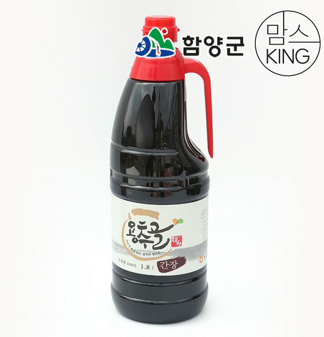 [함양군]용추골된장집 국산 재료로 담근 용추골 간장 1.8L(국간장), 1개, 1.8L