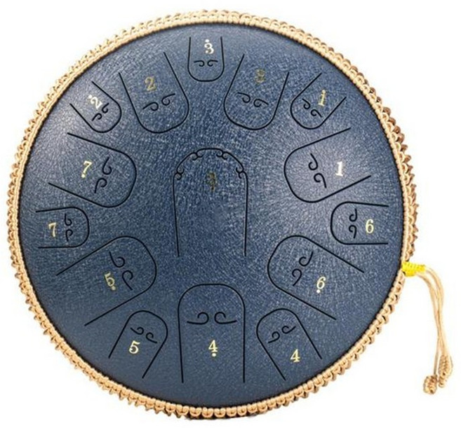 전자드럼 c 톤 드럼 스틸 드럼 15 노트 성인과 청소년을위한 가방 음악 도서 망치 봄, 1개