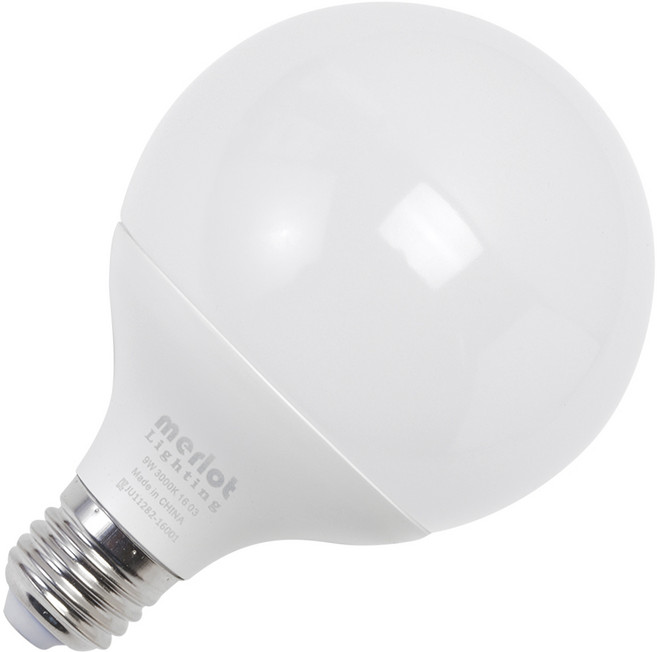 LED 디밍 볼구 9W 램프 220V E26베이스 밝기조절 가능 전구 메를로라이팅, 1개, 주광색