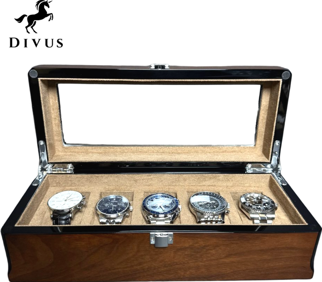 디우스 하이그로시 시계보관함, 피아노브라운