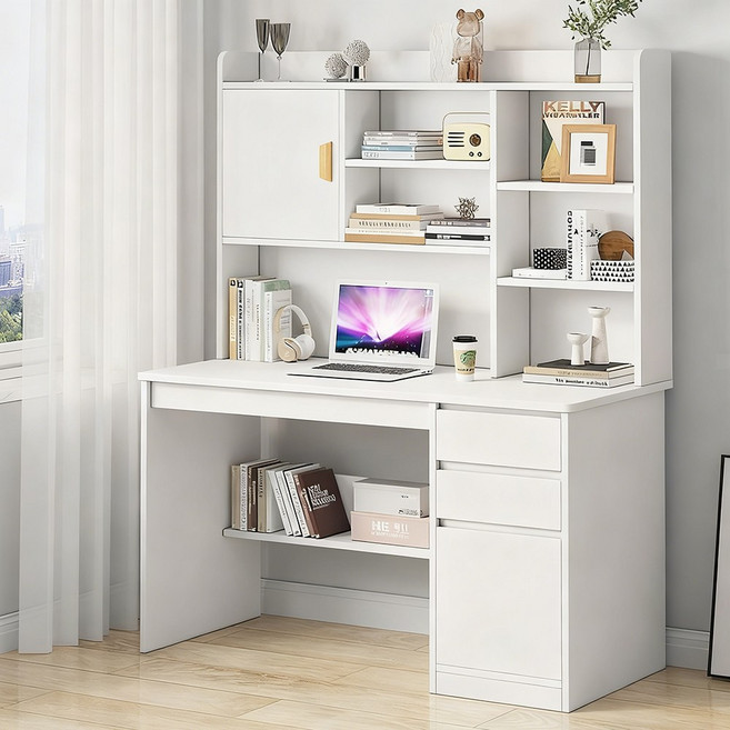 공부 사무용 겸용 책상 세트 개인용 책장결합수납책상 서랍형 전면 컴퓨터 책상, K01