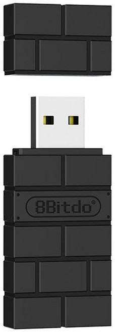8BitDo 블루투스 어댑터2, 블랙, 블랙 (2세대)