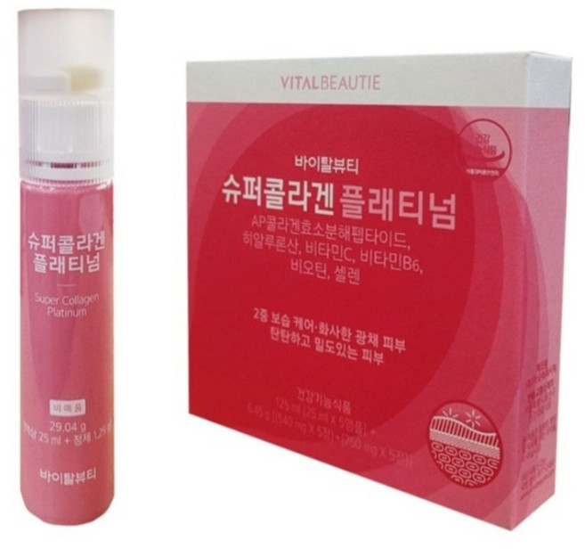 바이탈뷰티 슈퍼콜라겐 플래티넘 30앰플, 6개, 125ml