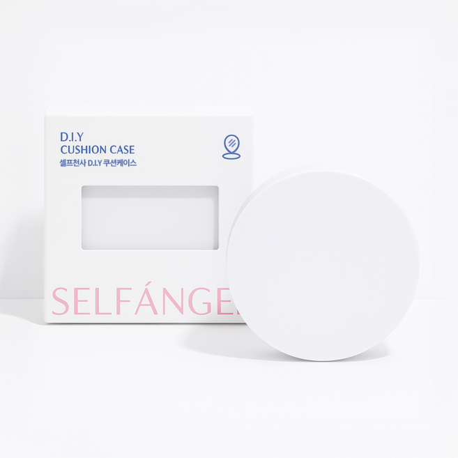 셀프천사 에어 쿠션 용기 통 만들기 공용기 공병, 화이트, 1개