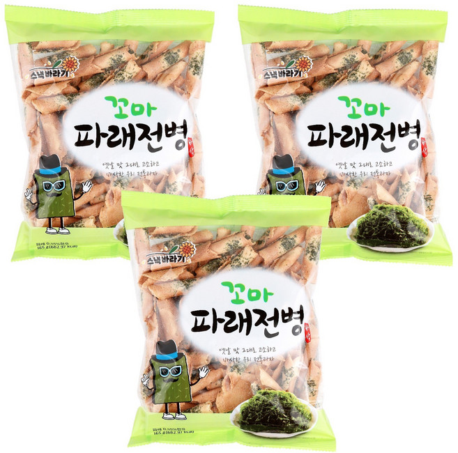 하양댁 옛날 전통 꼬마 파래전병, 165g, 3개