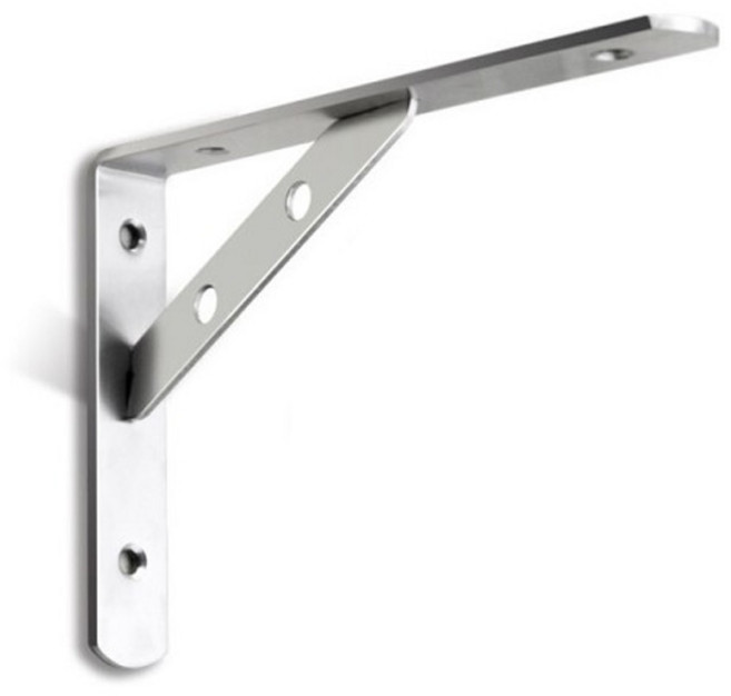 아이베란다 스텐 선반대 벽선반 받침대 지지대 브라켓, 132x198mm(두께3T), 1개