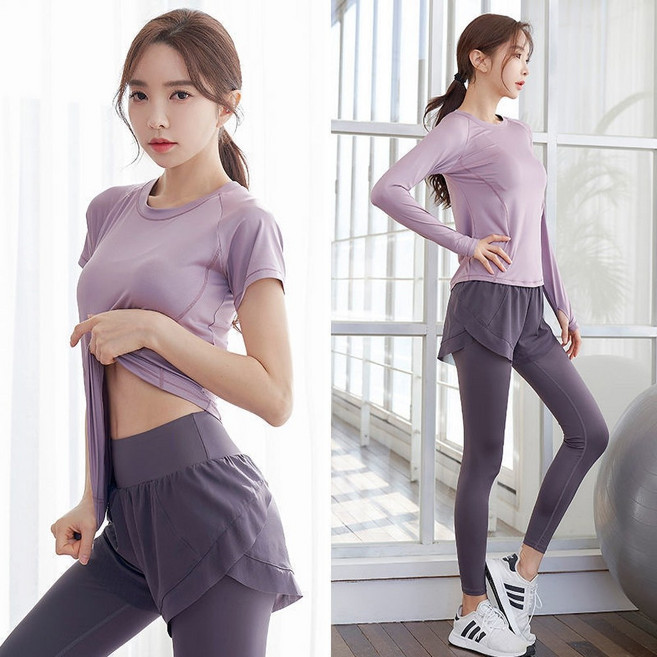 BODYAIR 假兩件式運動九分褲