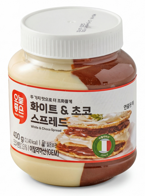 오늘좋은 화이트&초코 스프레드 (400G), 1개, 400g