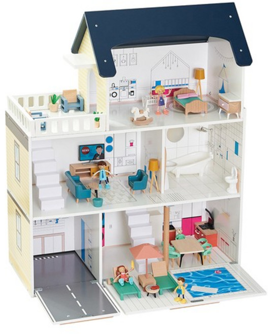 모더닉 원목 인형의 집, 없음, 1개