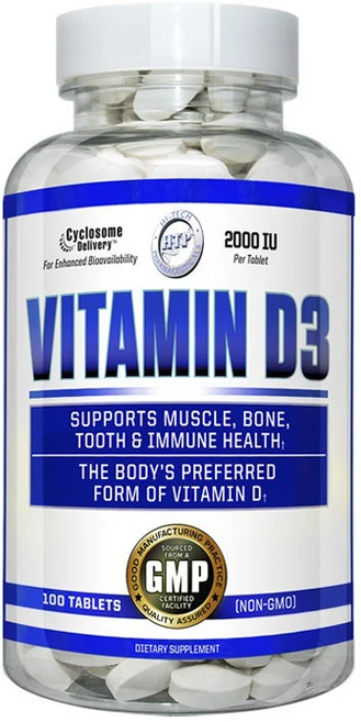 하이테크파마서티컬스 비타민 D3 2000IU 타블렛, 1개, 100정 - 쿠팡