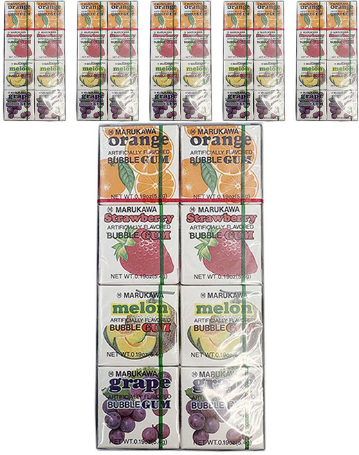 마루가와 에잇팩 버블껌, 6개, 43.2g