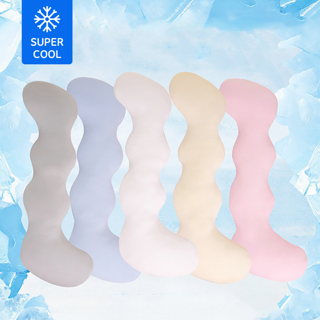 냉감 꽈배기 바디필로우 130cm 5color, 핑크