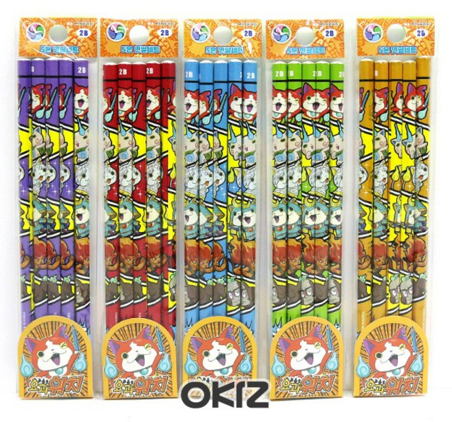 요괴워치 연필세트 [2B 5본-1박스(20EA)], 상세 설명 참조, 1개