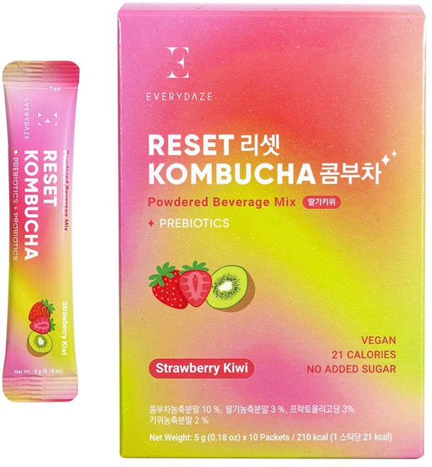 에브리데이즈 리셋 콤부차 딸기키위, 5g, 10개 - 쿠팡