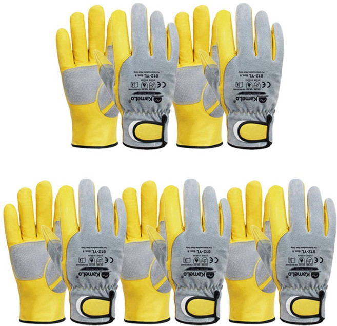 카멜로 알곤장갑 812-YL 내피유(황색) 5조, 5세트