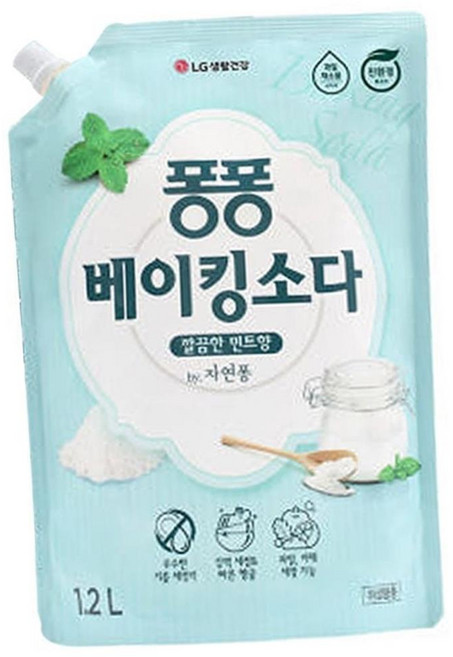 Z91 베이킹소다 주방세제 1.2L 주방세제 주방세제리필 설거지세제 트, 1