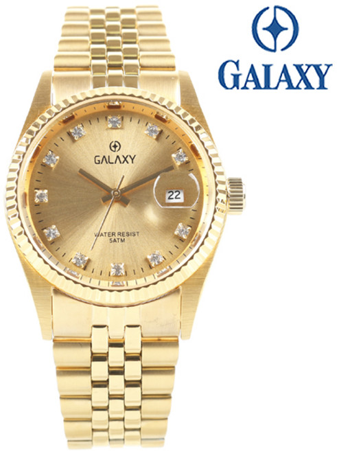 갤럭시 50M 방수 S.사파이어 글라스 남성 손목시계 QT7013MC