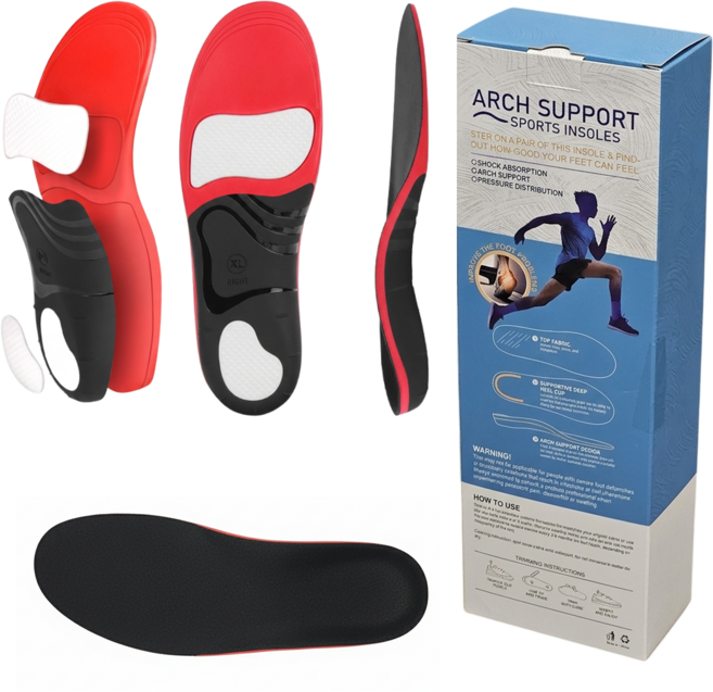 바른걸음 족저근막 기능성 아치 깔창 1세트