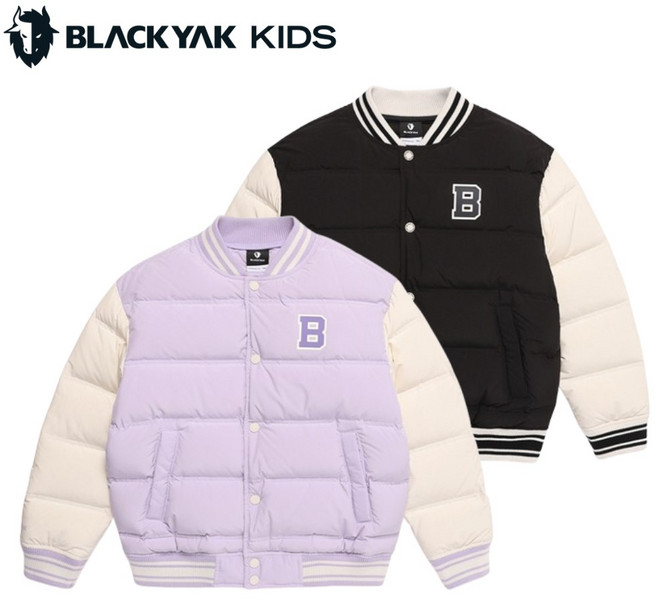 [매장발송] 블랙야크키즈 남여공용 구스 다운자켓 항공점퍼 오버핏 방한 보온 방풍 겨울 잠바 주니어 아동