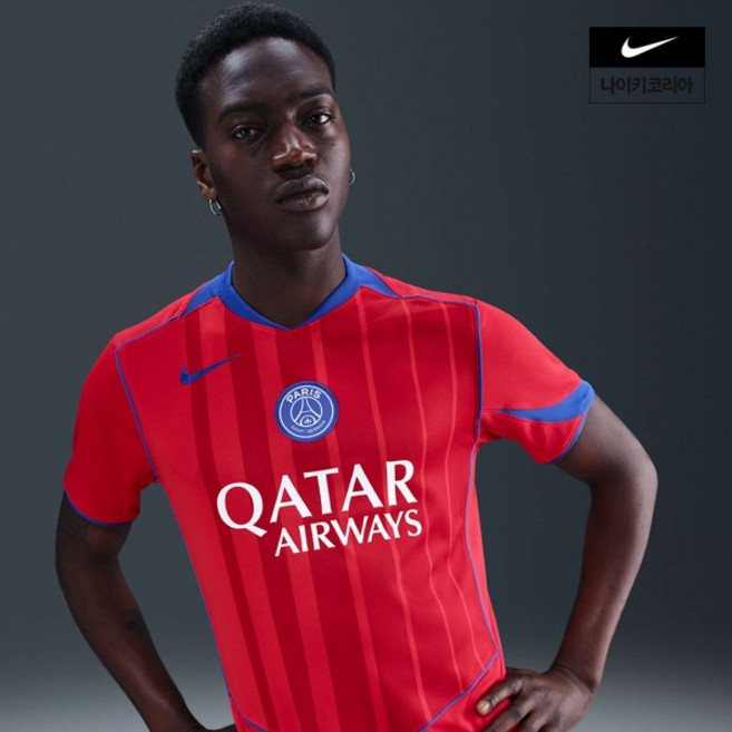 나이키 NIKE 파리 생제르맹 2025 26 스타디움 서드 드라이 핏 축구 레플리카 저지 HJ4606-680