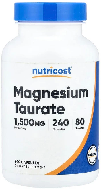 Nutricost 마그네슘타우레이트 캡슐 240정(캡슐 1정당 500mg) Nutricost (뉴트리코스트), Nutricost, 마그네슘타우레이트, 캡슐 240정(, 1개, 240정 - 쿠팡