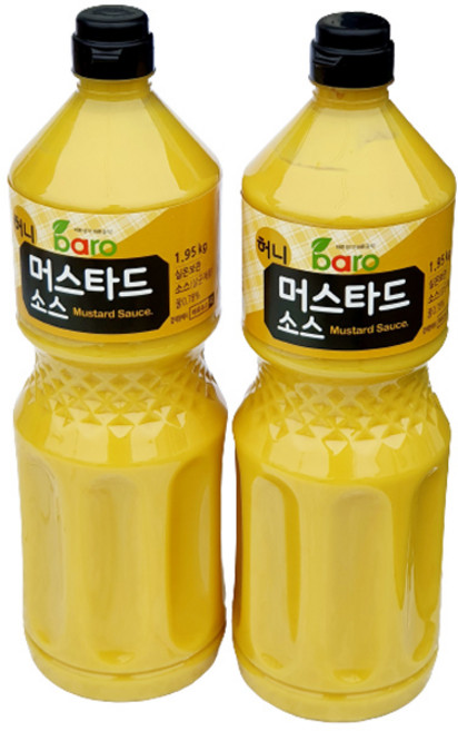 바로 허니 머스타드 소스 1.95kg, 2개