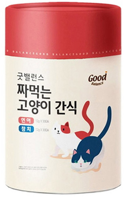 굿밸런스 짜먹는 고양이 간식 플러스, 2MIX(연어/참치), 720g, 1개