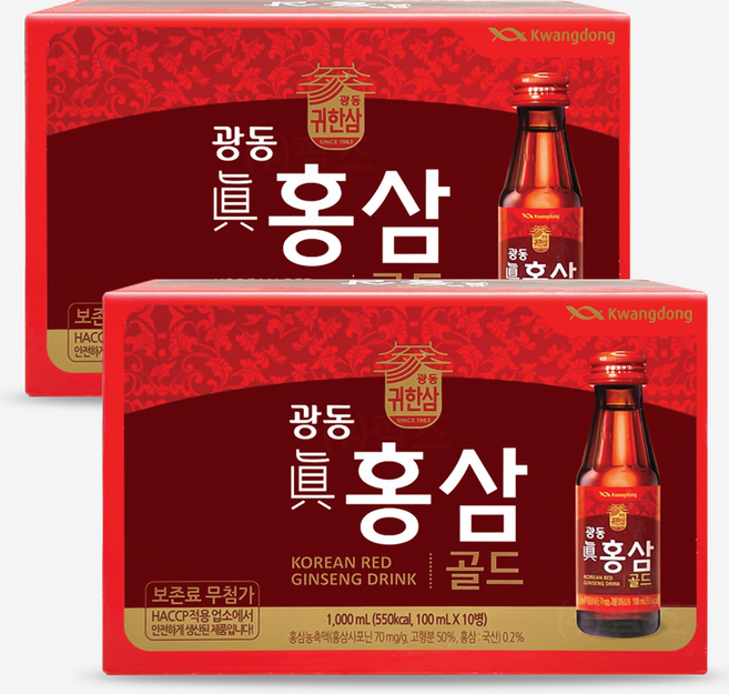 광동제약 진홍삼골드, 100ml, 20개