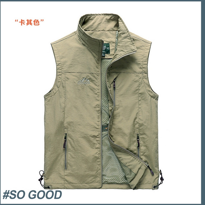 戶外休閒多口袋背心 戰術 登山 釣魚 機能 百搭個性 攝影男 工裝外套