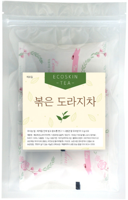 에코스킨 텀블러용 1L 대용량 티백 볶은도라지차, 5.5g, 3팩, 1개입