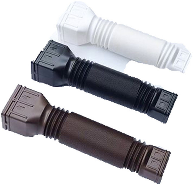 외벽 빗물 배수구 낙수 배수관 야외 빗물받이 연장 배관 처마 홈통 주름관 호스, 02. 블랙 × 1개, 1개