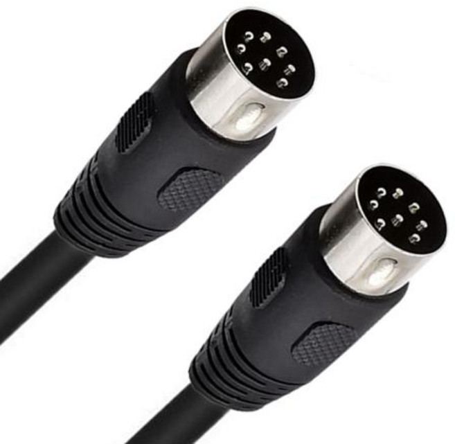 전원 공급 장치 오디오 및 비디오 신호 전송 또는 연결에 사용되는 Midi DIN 8핀 수-암 연장 케이블, 3m, M M, 1개