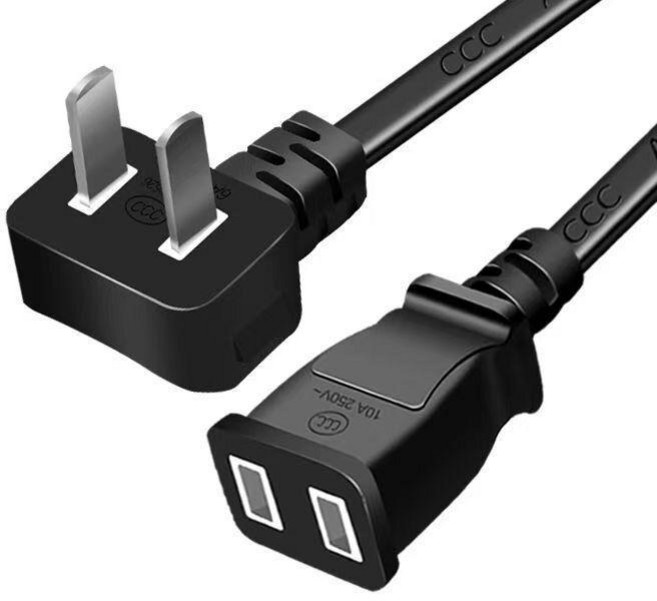 國標純銅彎頭電源延長線 20米 2500W, 1個, 純銅耐磨2500瓦彎頭黑色,高品質+通用2500W20米