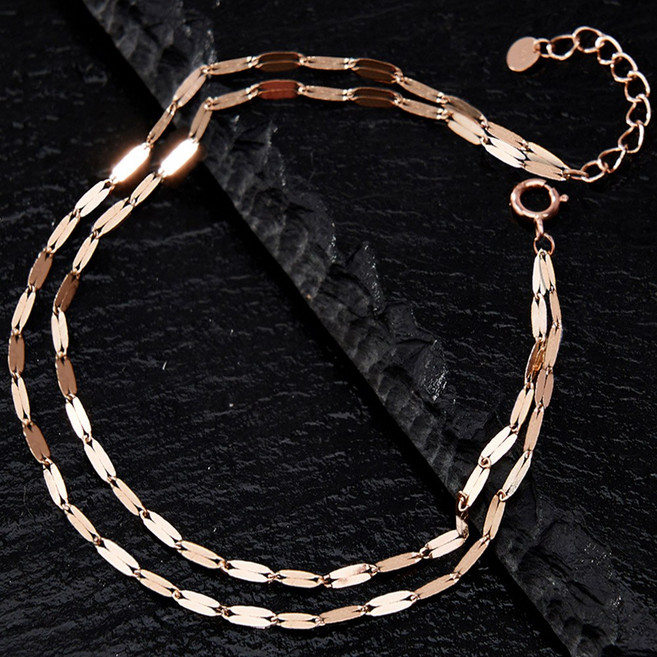 14k 18k 팔찌 트윙클 금 체인 여성 데일리 한줄 두줄 팔찌