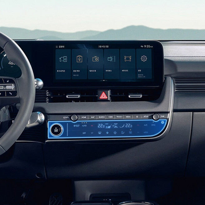 더 뉴 아이오닉5 페이스리프트 공조기 디스플레이 PPF 보호필름, 단품