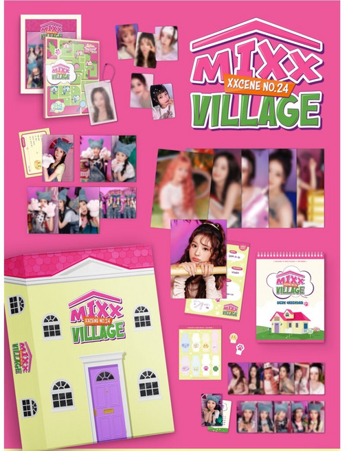 NMIXX (엔믹스) 2024 시즌 그리팅 : MIXX VILLAGE -특전 6종 폴라로이드형 포토카드 공식 포함