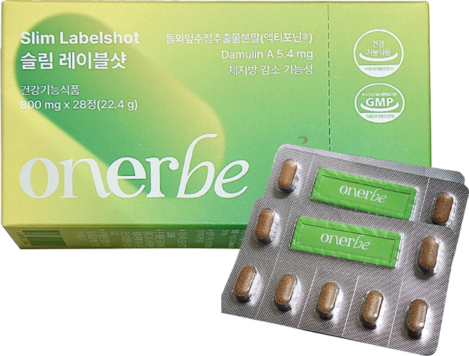 오너비 슬림 레이블샷, 1박스, 28정