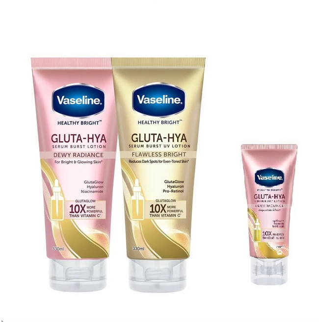 바세린 바디로션 300ml(70X) +70ml 사은품 Gluta-Hya Vaseline Lotion, 듀이 래디언스, 2개, 300ml - 쿠팡