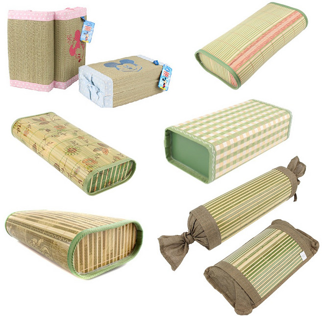 여름 건강 베개 모음B l 통풍 대나무 왕골 배게 우드, 06. 대나무 실체크 베개