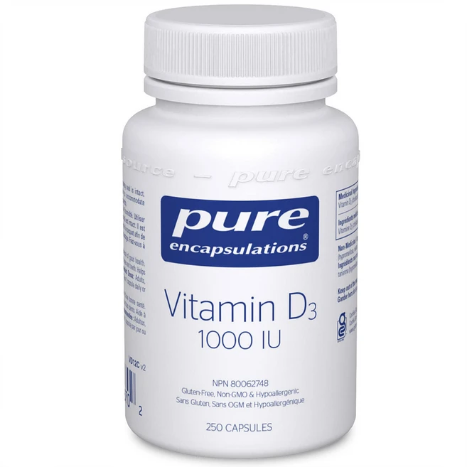 비타민D3 암세포 증식 억제 1통250캡슐 퓨어인캡슐레이션 캐나다직배송, 1개, 250정 - 쿠팡