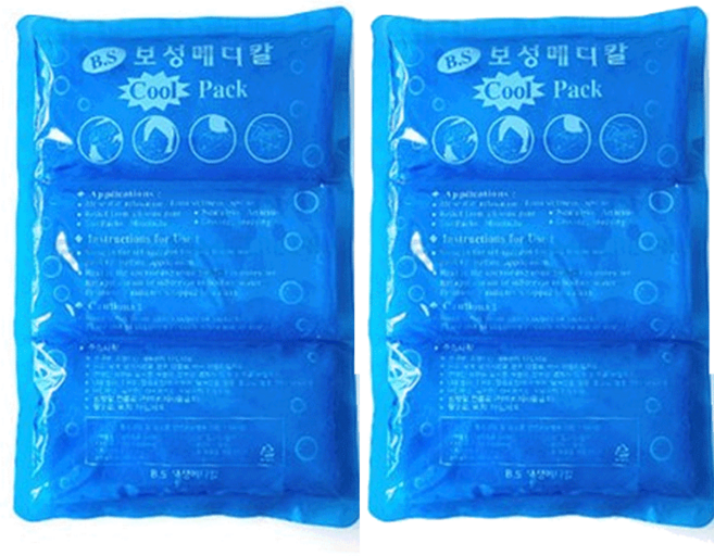 보성메디칼 냉찜질팩 3단 (20cmX30cm) 젤타입/무릎/의료용/보성/3단/냉찜질/냉찜질팩, 2개