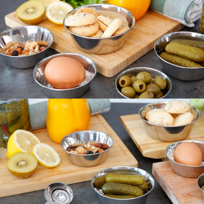 [굿누리] 스텐 미니볼 5p세트 양념소스와 음식을 담는 소스볼, 미니 소스볼 3호